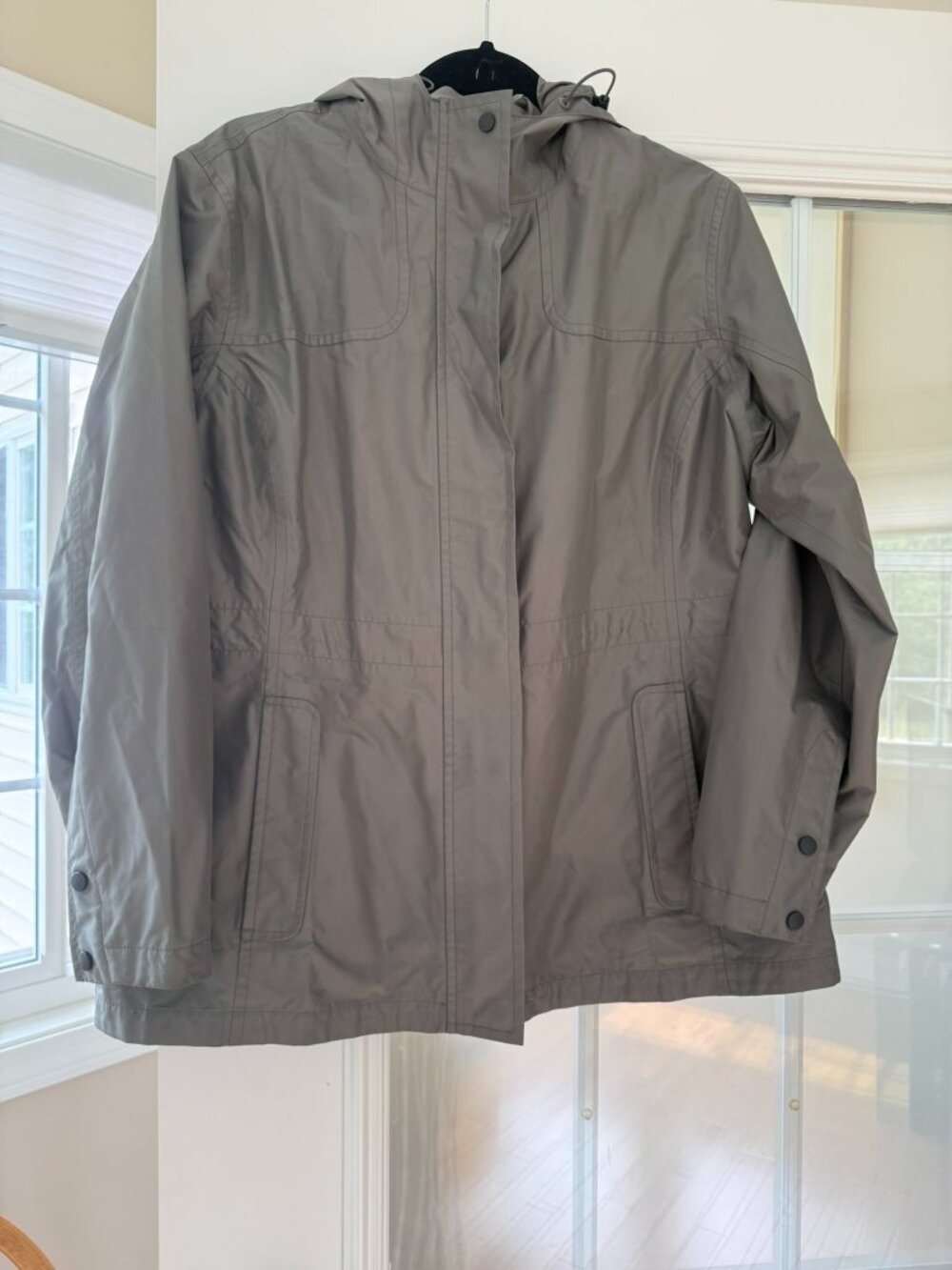 LL Bean Gray Rain Jacket